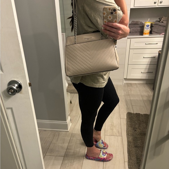 KARL LAGERFELD PARIS Triple-Compartment Leather Tote, like new condition - Picture 8 of 8